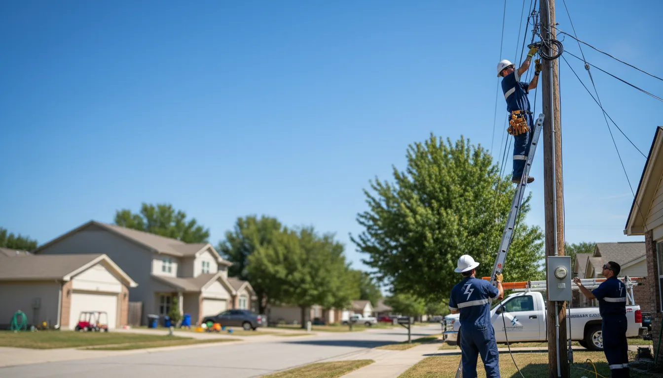 Residential electrician providing installation services in Crestwood, IL